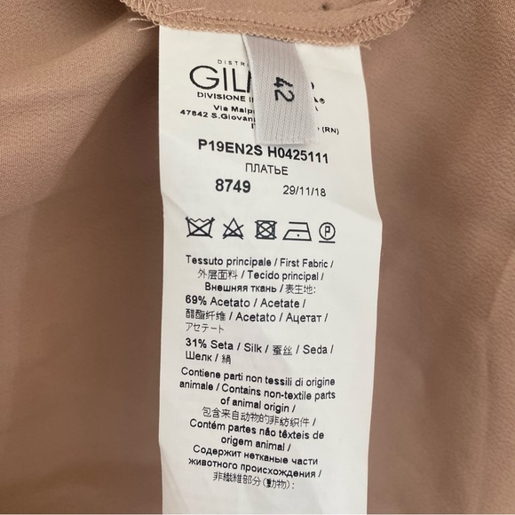 No. 21 Frilled Design Pink and Black Dress SZ 42 - Picture 10 of 11